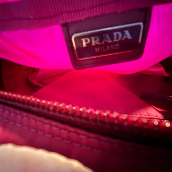 Authentic Prada Pink Nylon Vela Cosmetic Pouch / Toiletry Bag - Picture 5 of 7